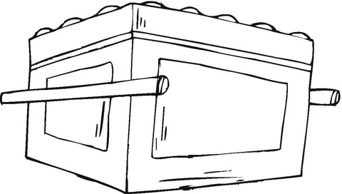 Ark Of The Covenant  Coloring Page